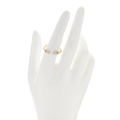 David Yurman 18K Yellow Diamond Petite Helena Open Ring 55 7.25 2 of 4