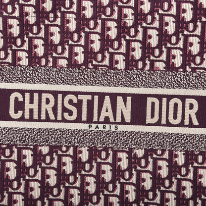 Christian Dior Oblique Medium Book Tote Burgundy Multicolor 5 of 10
