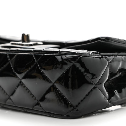 Chanel Patent Calfskin Quilted Extra Mini Rectangular Flap Black 10 of 10