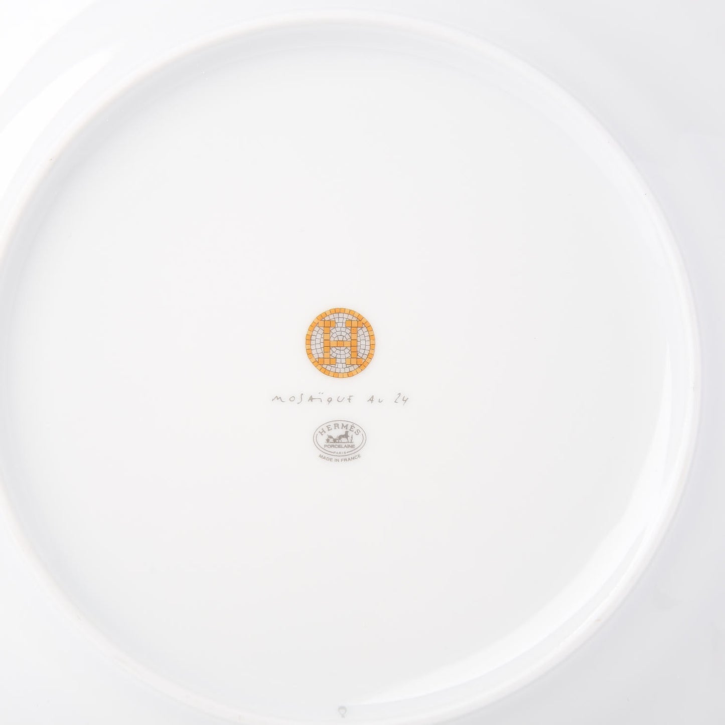 Porcelain Mosaique Au 24 Gold Dinner Plate Set of 2