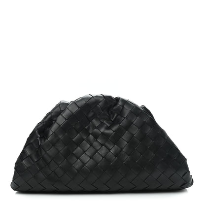 Bottega Veneta Nappa Maxi Intreccio The Pouch Oversized Clutch Black 1 of 7