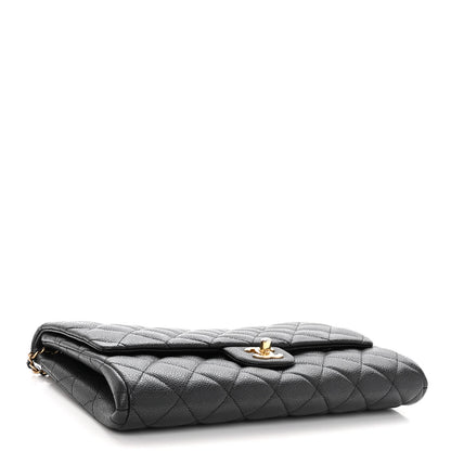 Chanel Caviar Quilted Clutch With Chain Flap Black 4 of 10