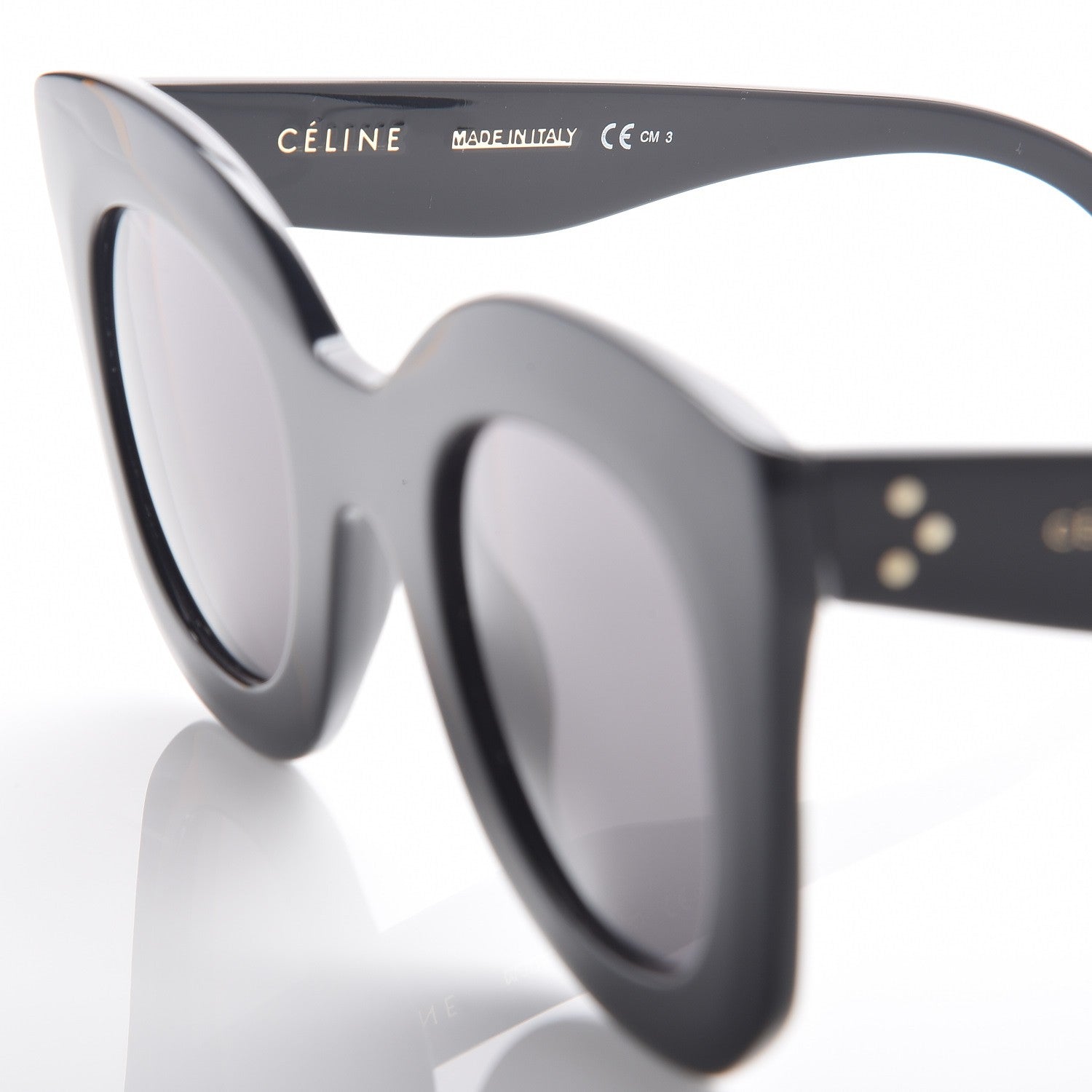 Celine Acetate Marta Sunglasses CL 41093/S Black 6 of 7