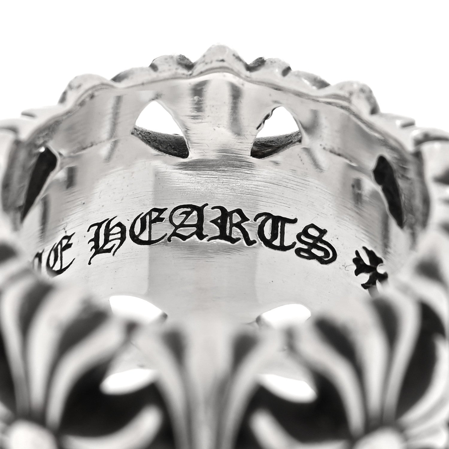 Chrome Hearts Sterling Silver Cemetery Cross Ring 56 7.5 5 of 5