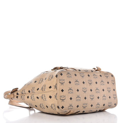 MCM Visetos Medium Essentials Shopper Tote Beige 5 of 28