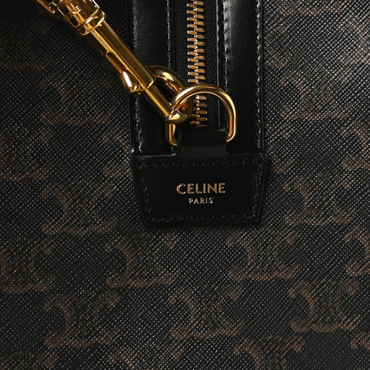 Celine Triomphe Canvas Medium Voyage Duffle Black 5 of 9