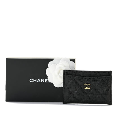 Chanel Caviar Quilted Card Holder Black 8 of 8