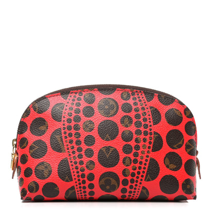 Louis Vuitton Monogram Kusama Pumpkin Dots Cosmetic Pouch Red 1 of 8