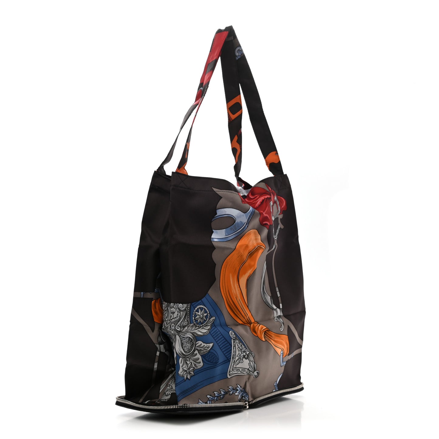 Buffle Silky Pop Shopper Tote Black