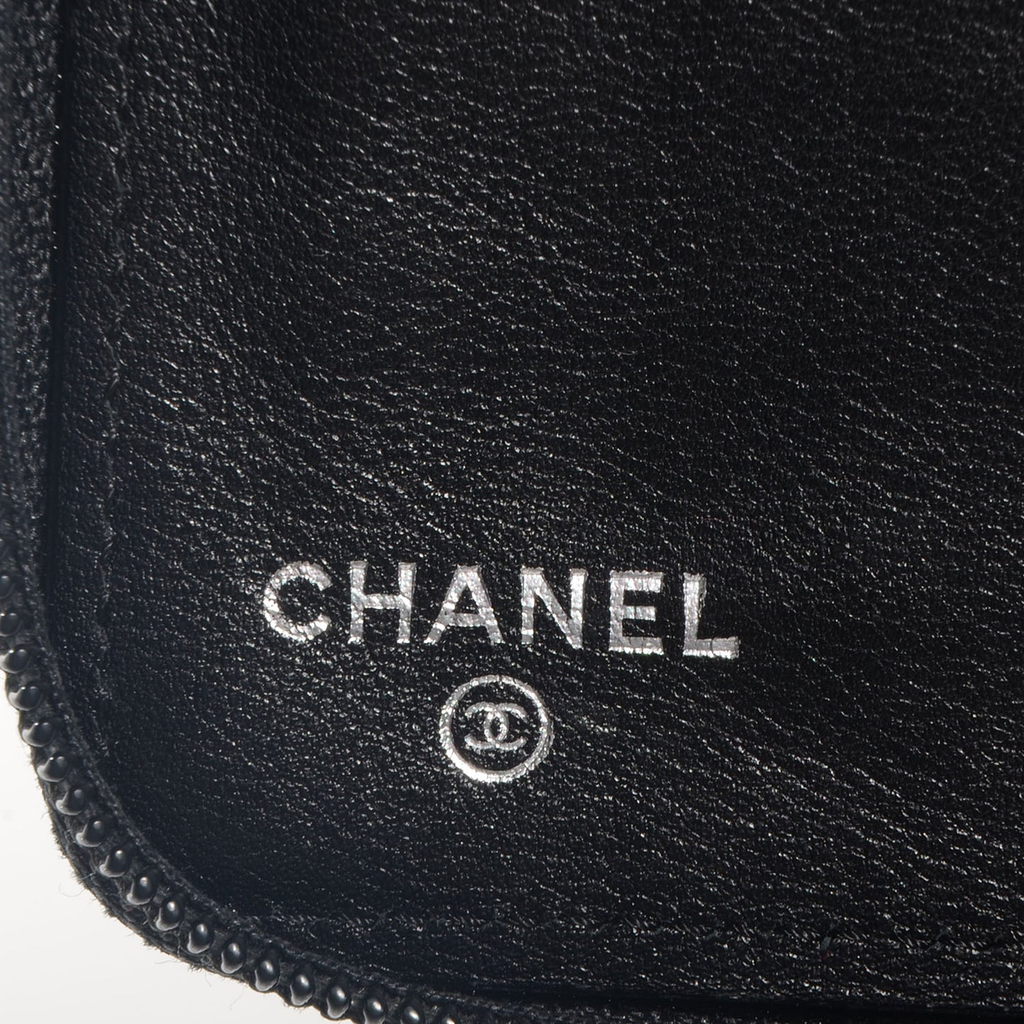 Caviar Timeless Travel Zip Wallet Black