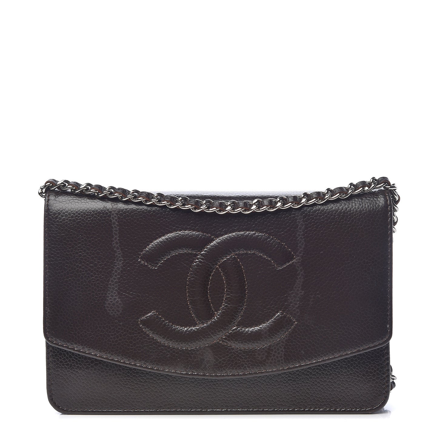 Caviar Timeless CC Wallet On Chain WOC Dark Brown