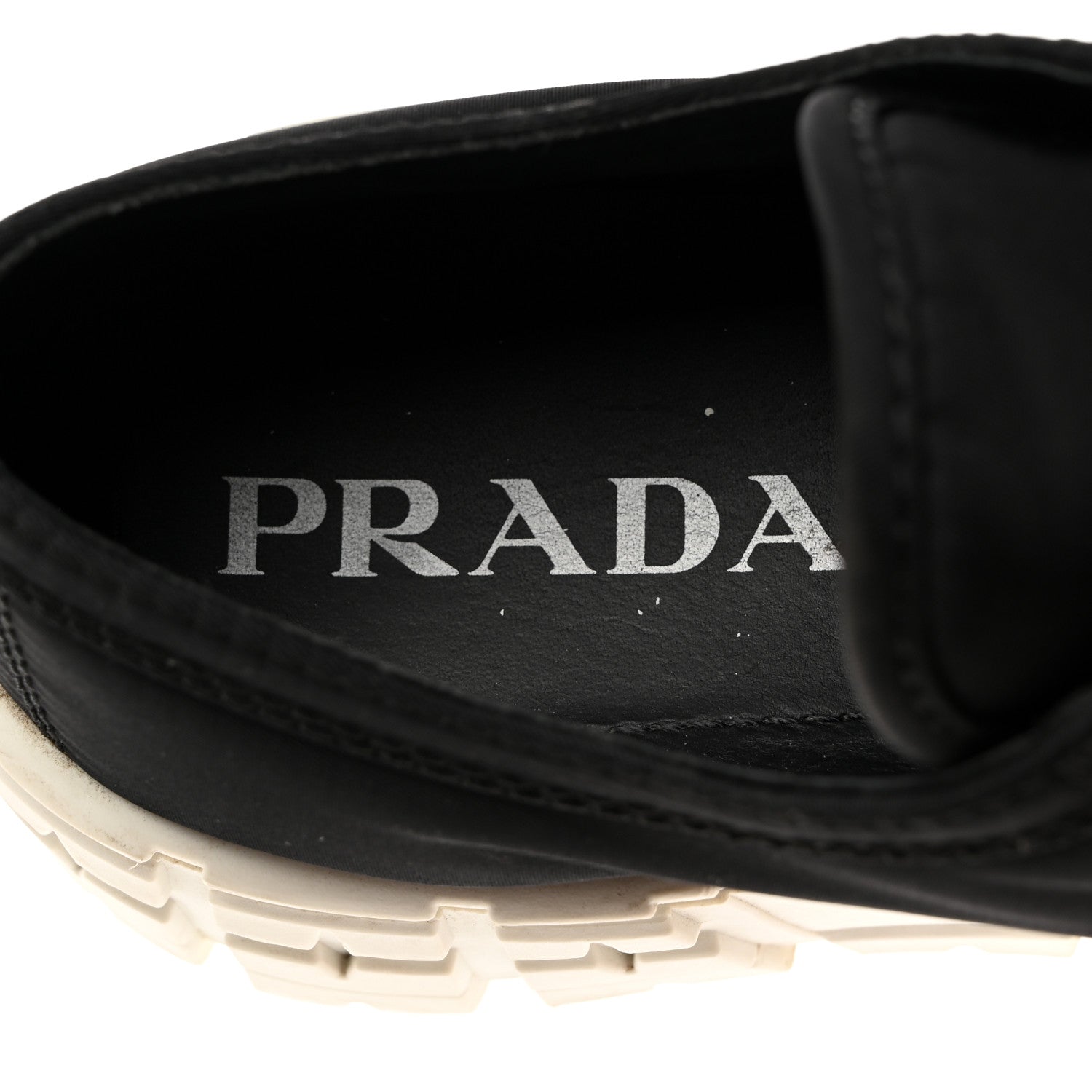 Prada Re-Nylon Gabardine Triangle Logo Double Wheel 50mm Sneakers 39 Black 6 of 9