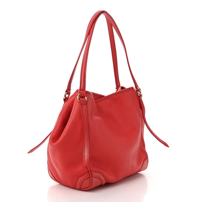 Burberry Grainy Calfskin Small Canterbury Tote Red 3 of 15