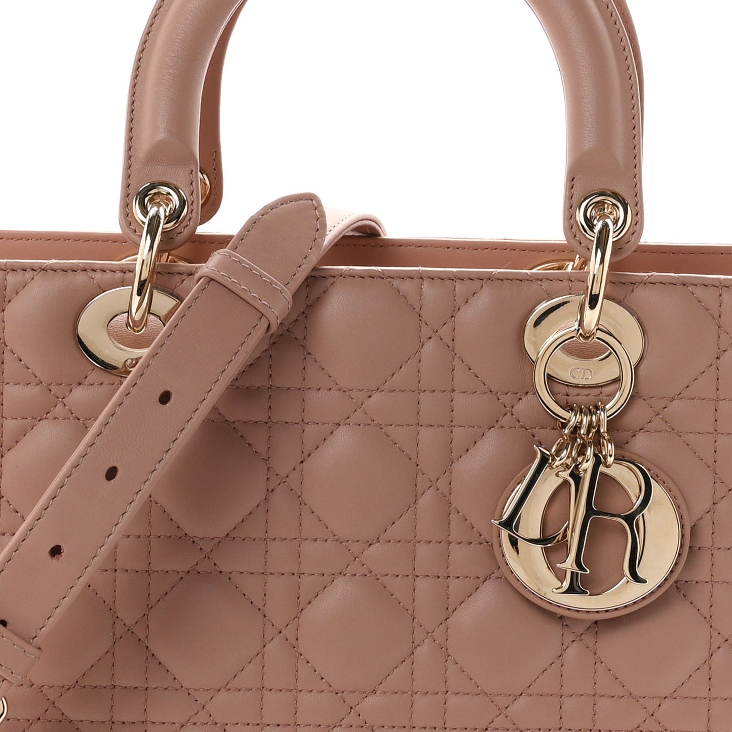Lambskin Cannage Large Lady Dior Fard