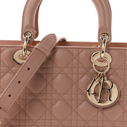 Christian Dior Lambskin Cannage Large Lady Dior Fard 8 of 11