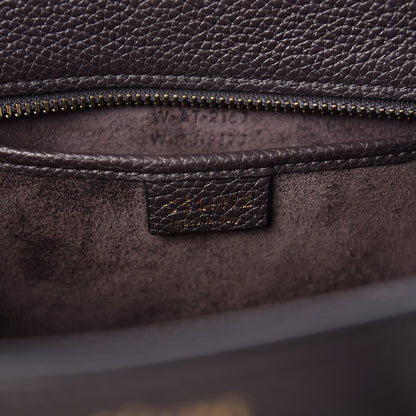 Celine Drummed Calfskin Nano Luggage Liquorice 5 of 8