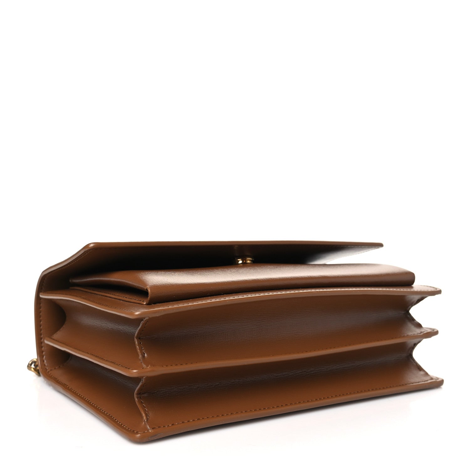Saint Laurent Smooth Calfskin Medium Monogram Sunset Satchel Fox 4 of 10