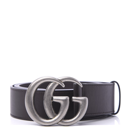 Gucci Moon Calfskin Nickel Double G 40mm Belt 105 42 Dark Cocoa 1 of 5