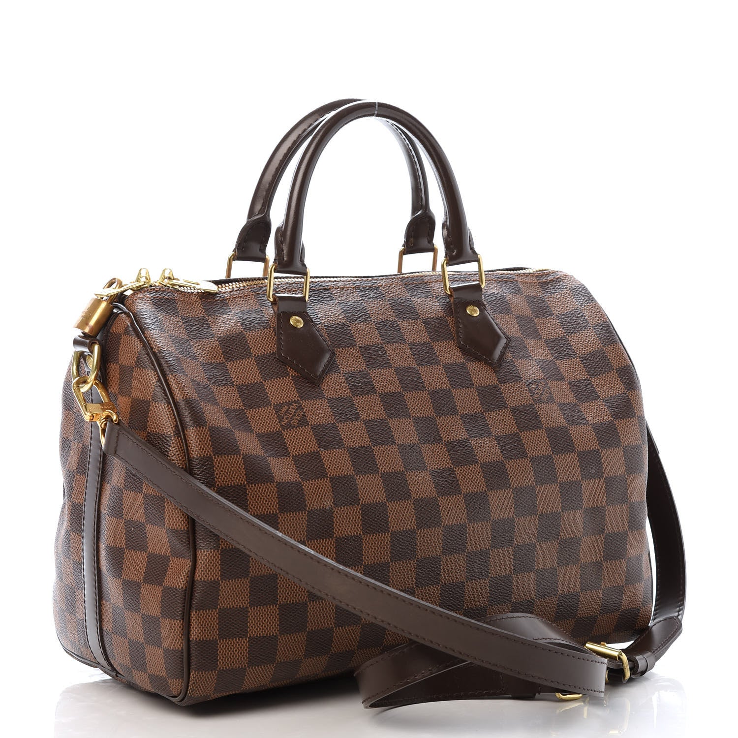 Louis Vuitton Damier Ebene Speedy Bandouliere 30 3 of 10