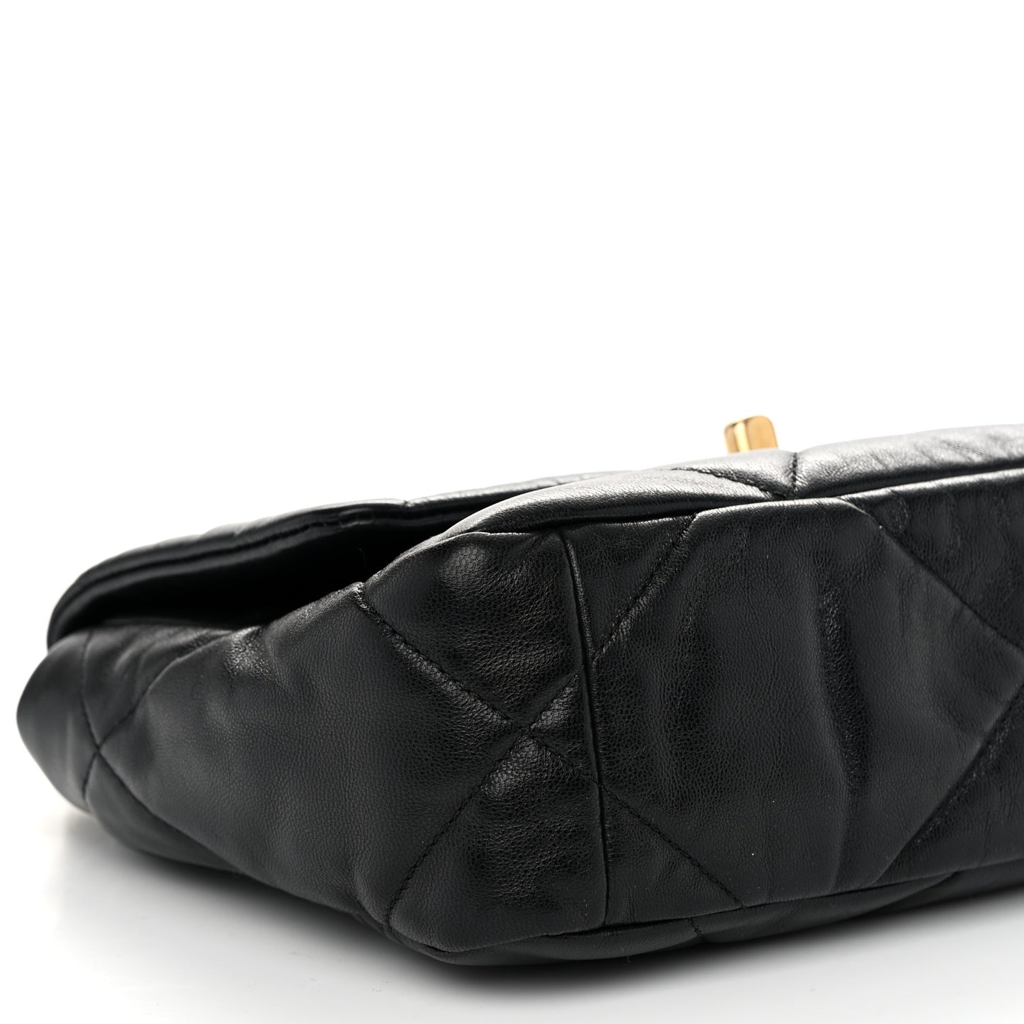 Goatskin Quilted Medium Chanel 19 Flap Black