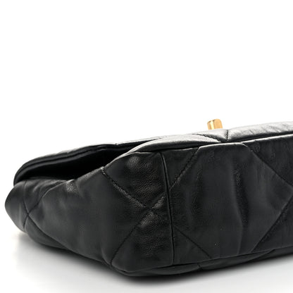 Chanel Goatskin Quilted Medium Chanel 19 Flap Black 9 of 10
