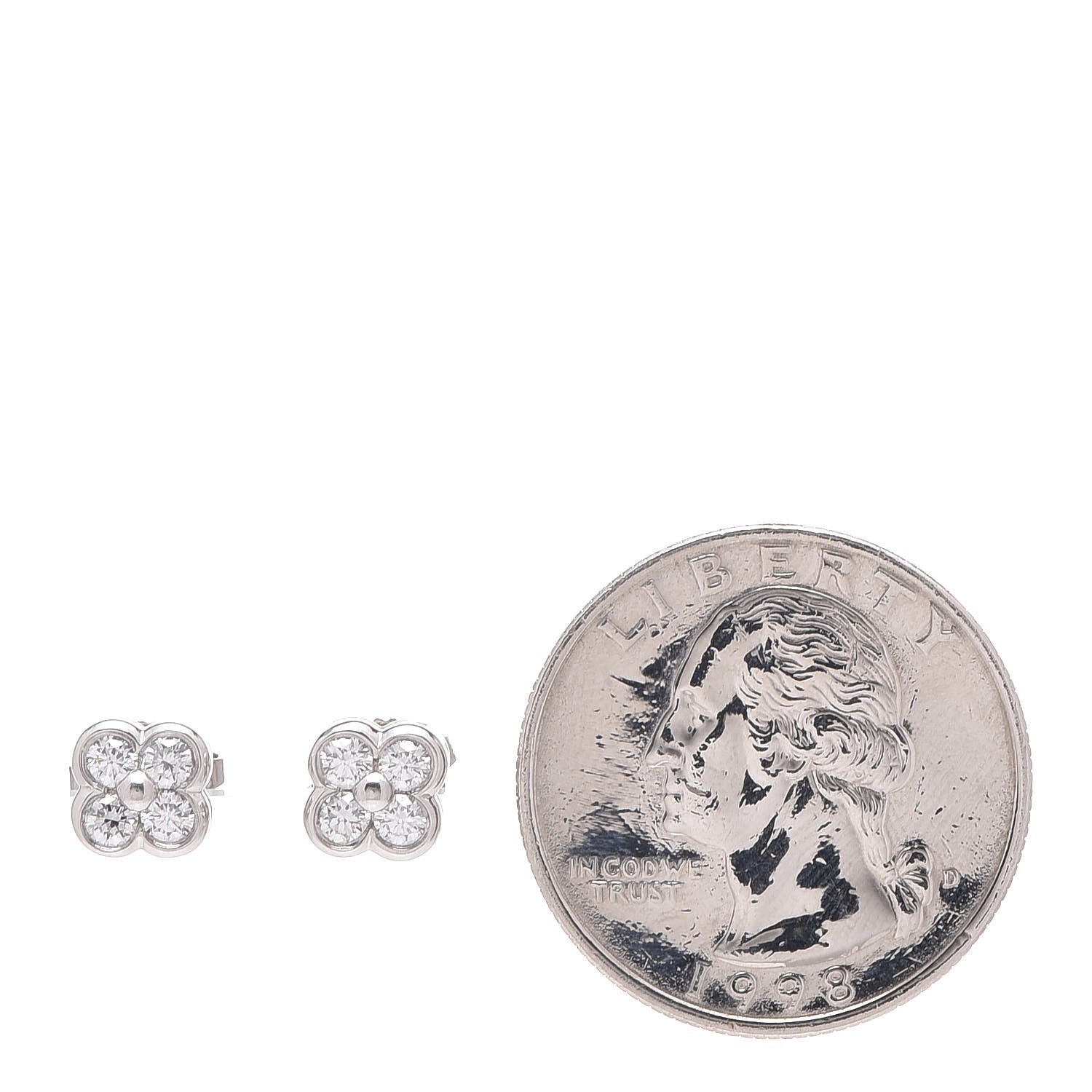 Tiffany Platinum Diamond Lace Earrings 2 of 6