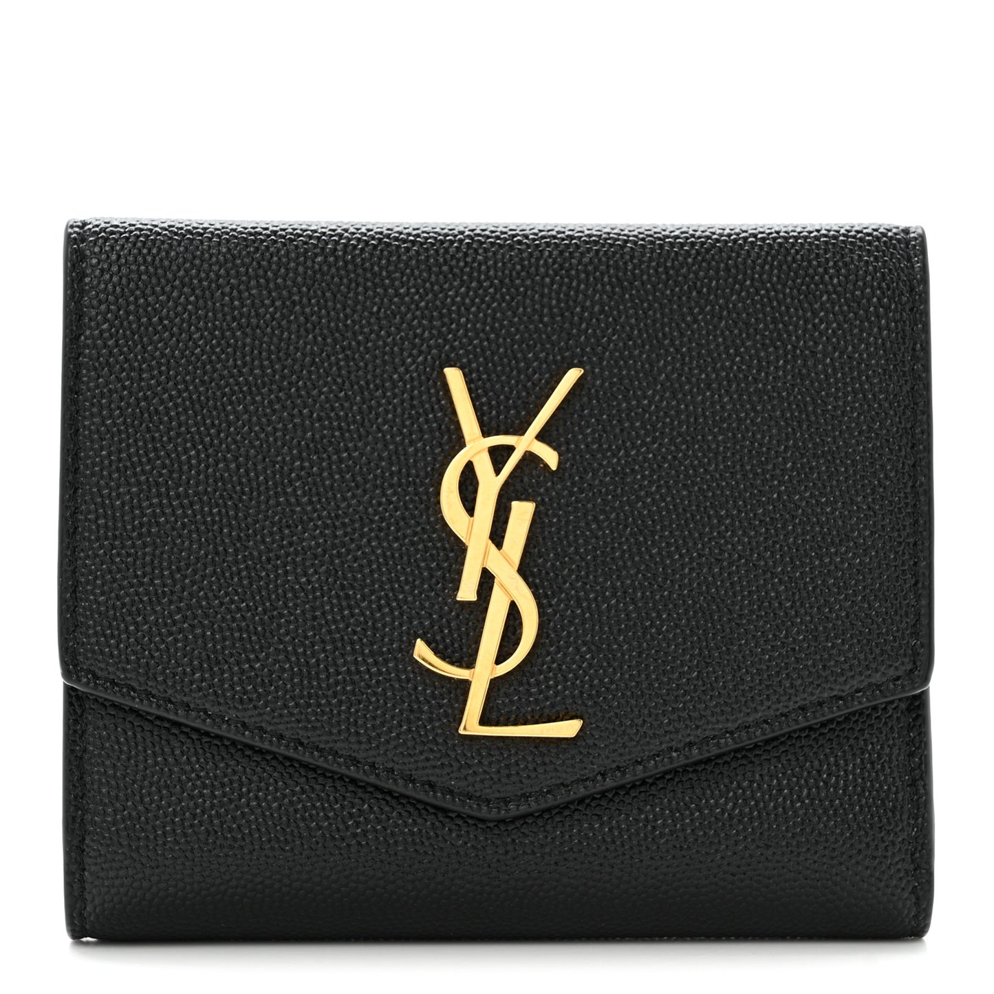 Grain De Poudre Monogram Bi-Fold Wallet Black