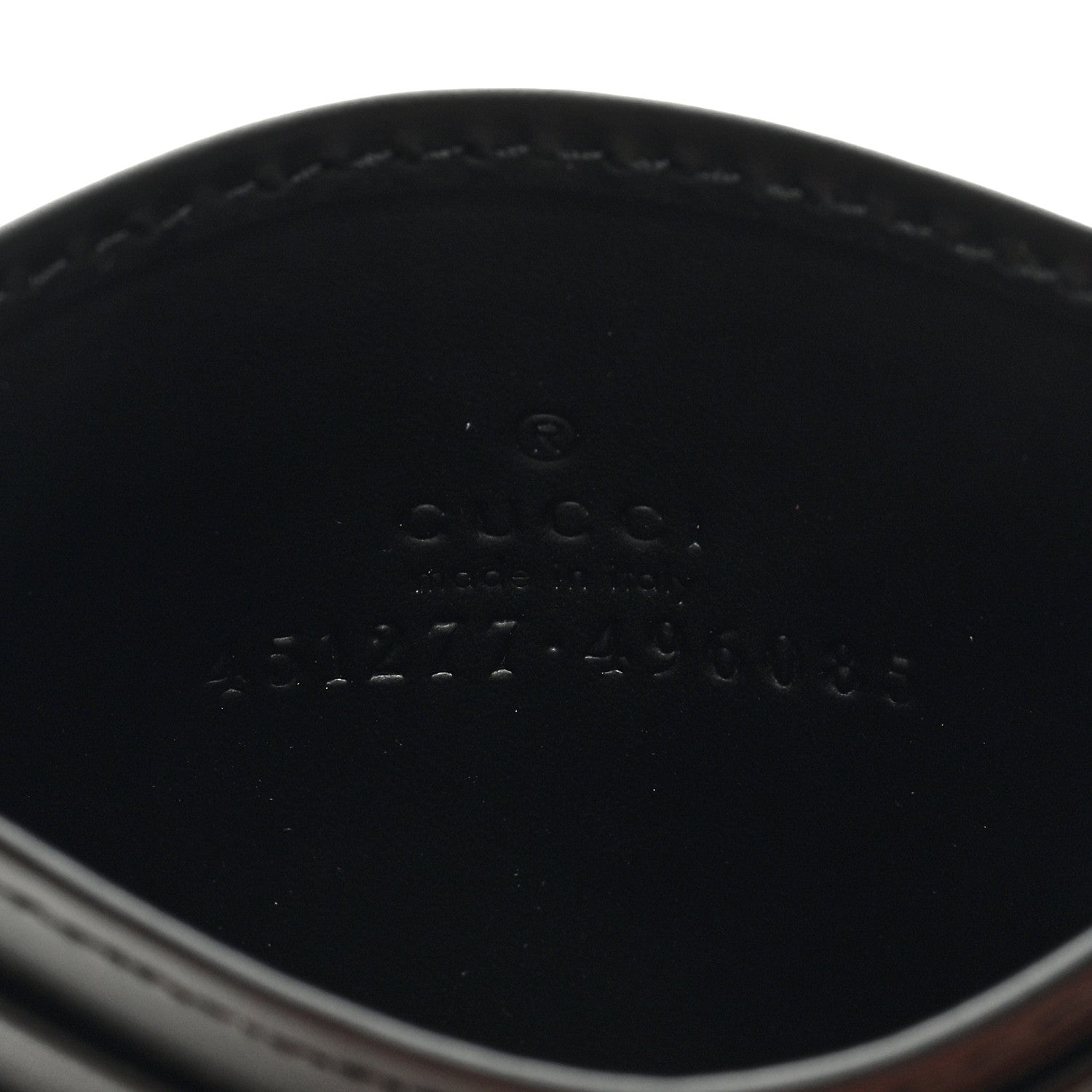 Gucci GG Supreme Monogram Bee Multicolor Appia Calfskin Card Holder Black Multicolor 6 of 6