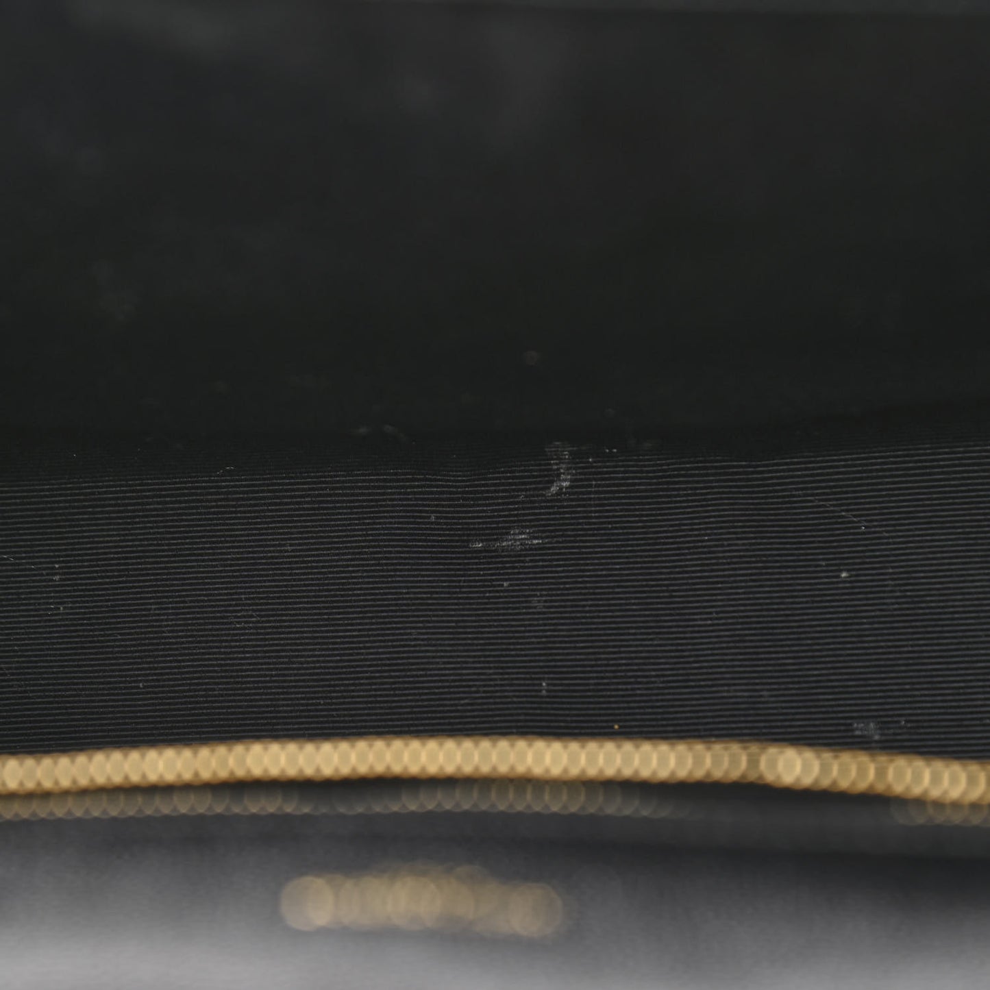 Grain De Poudre Textured Mixed Matelasse Large Triquilt Monogram Satchel Black