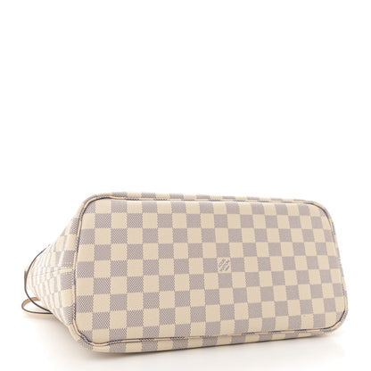 Louis Vuitton Damier Azur Braided Neverfull MM Pink 4 of 9