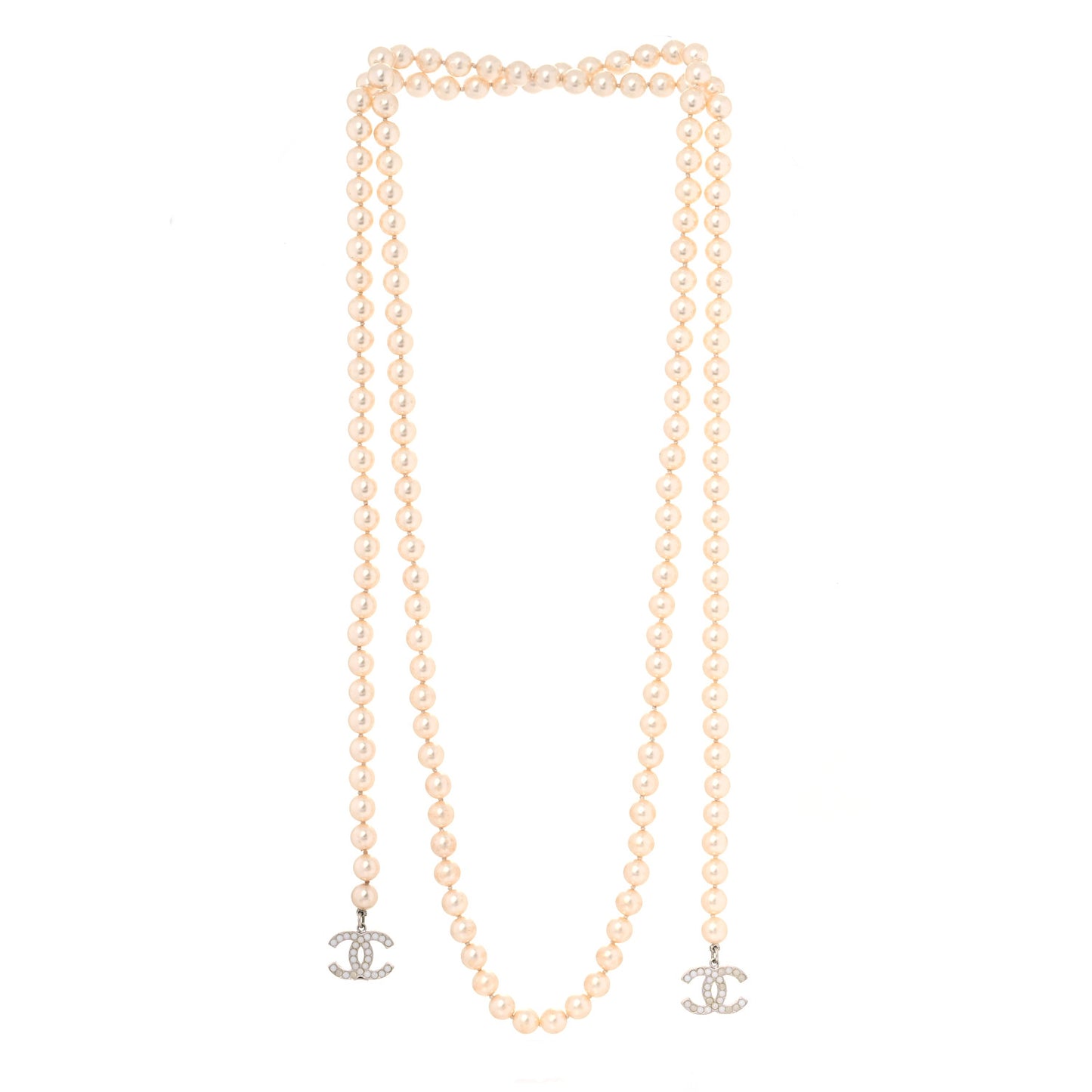 Pearl CC Necklace Light Gold
