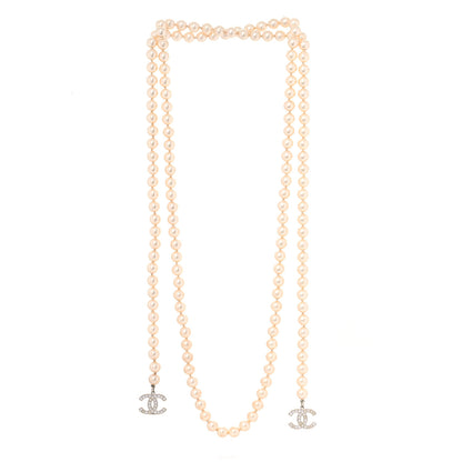 Chanel Pearl CC Necklace Light Gold 2 of 5