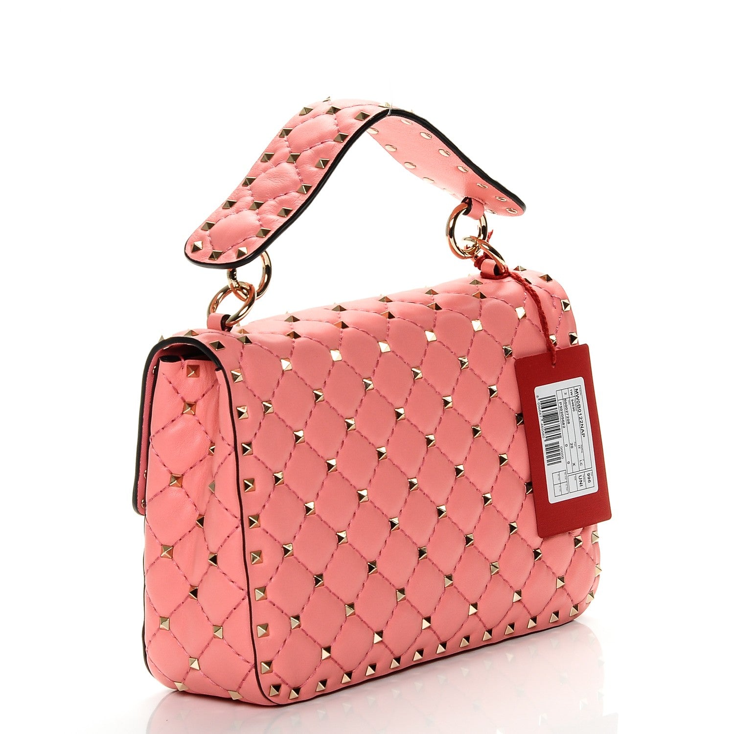 Valentino Garavani Nappa Medium Rockstud Spike Shoulder Bag Paradise Rose 3 of 6
