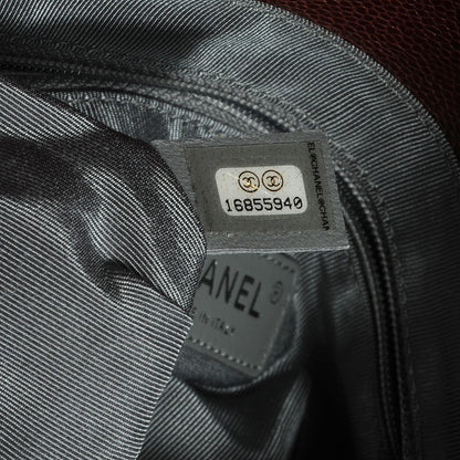 Chanel Caviar Quilted Medium Elastic Flap Bordeaux 8 of 8