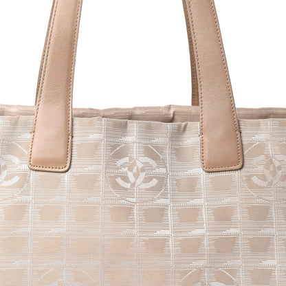 Chanel Nylon Medium Travel Tote Beige 14 of 14