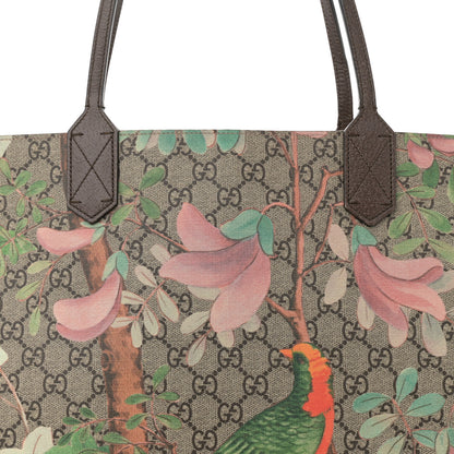 Gucci GG Supreme Monogram Tian Large Shopping Tote Beige Multicolor New Acero 8 of 11