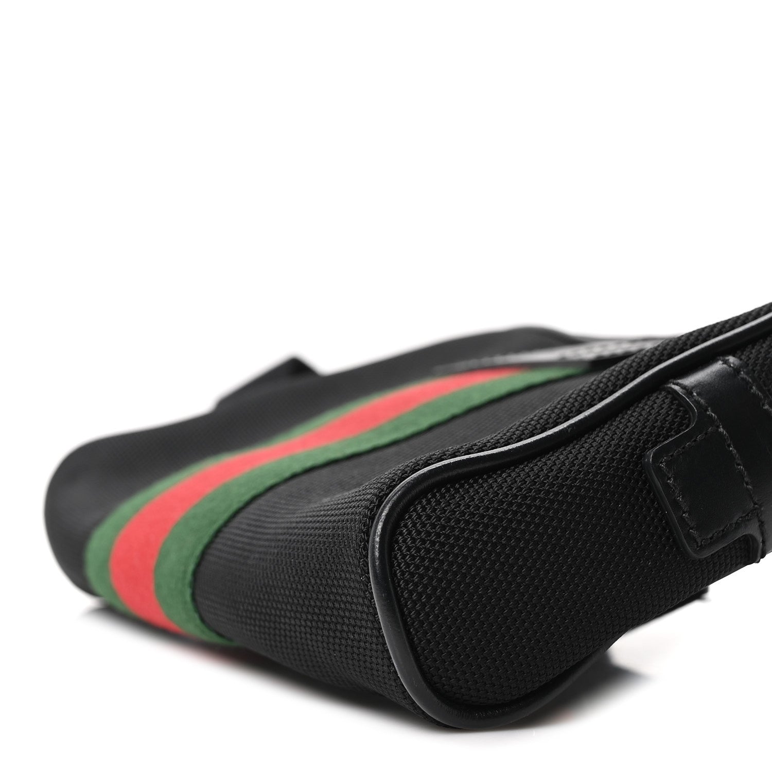 Gucci Canvas Web Slim Belt Bag Black 9 of 9