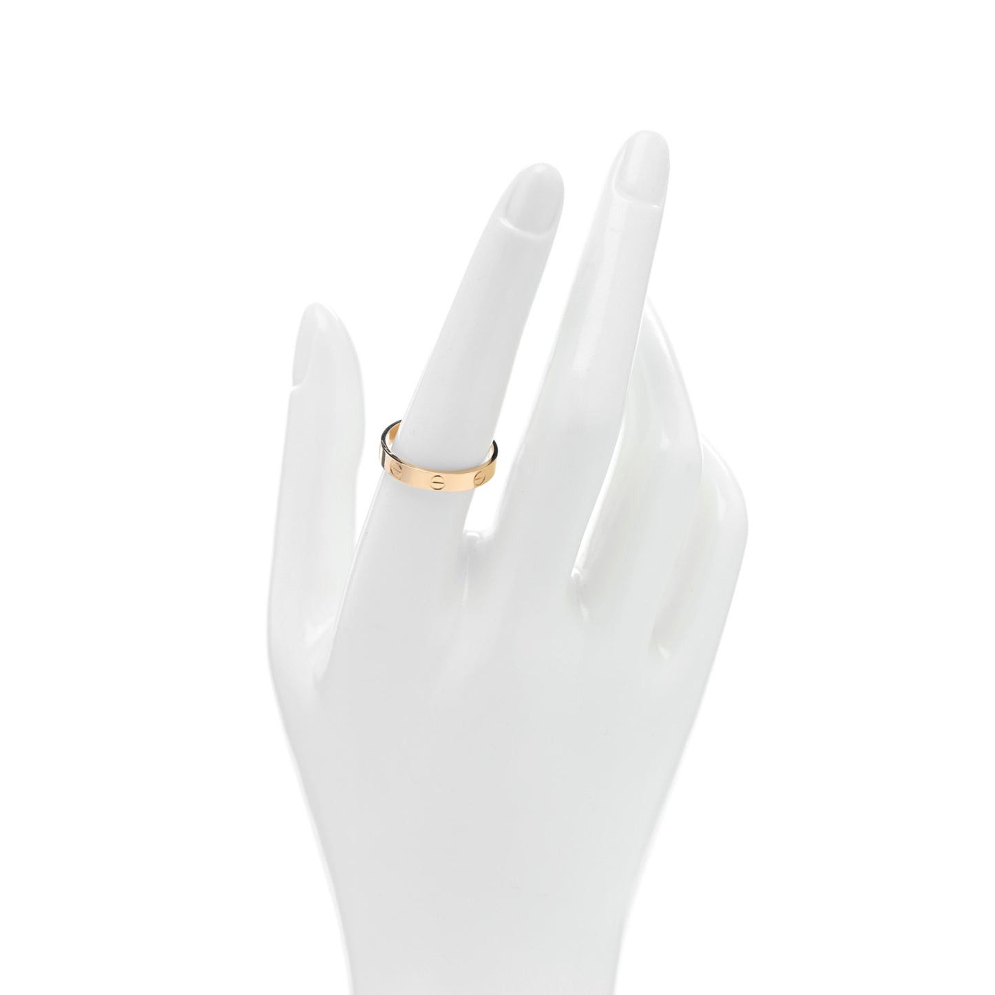 18K Yellow Gold 3.5mm LOVE Wedding Band Ring 57 8