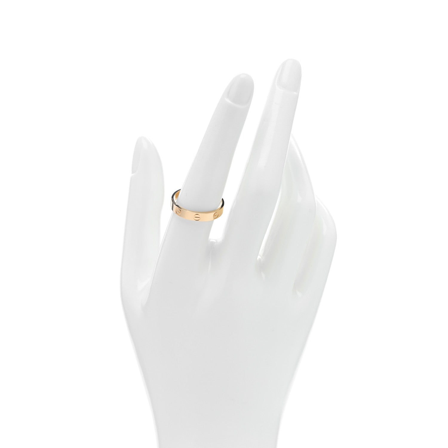 Cartier 18K Yellow Gold 3.5mm LOVE Wedding Band Ring 57 8 2 of 6