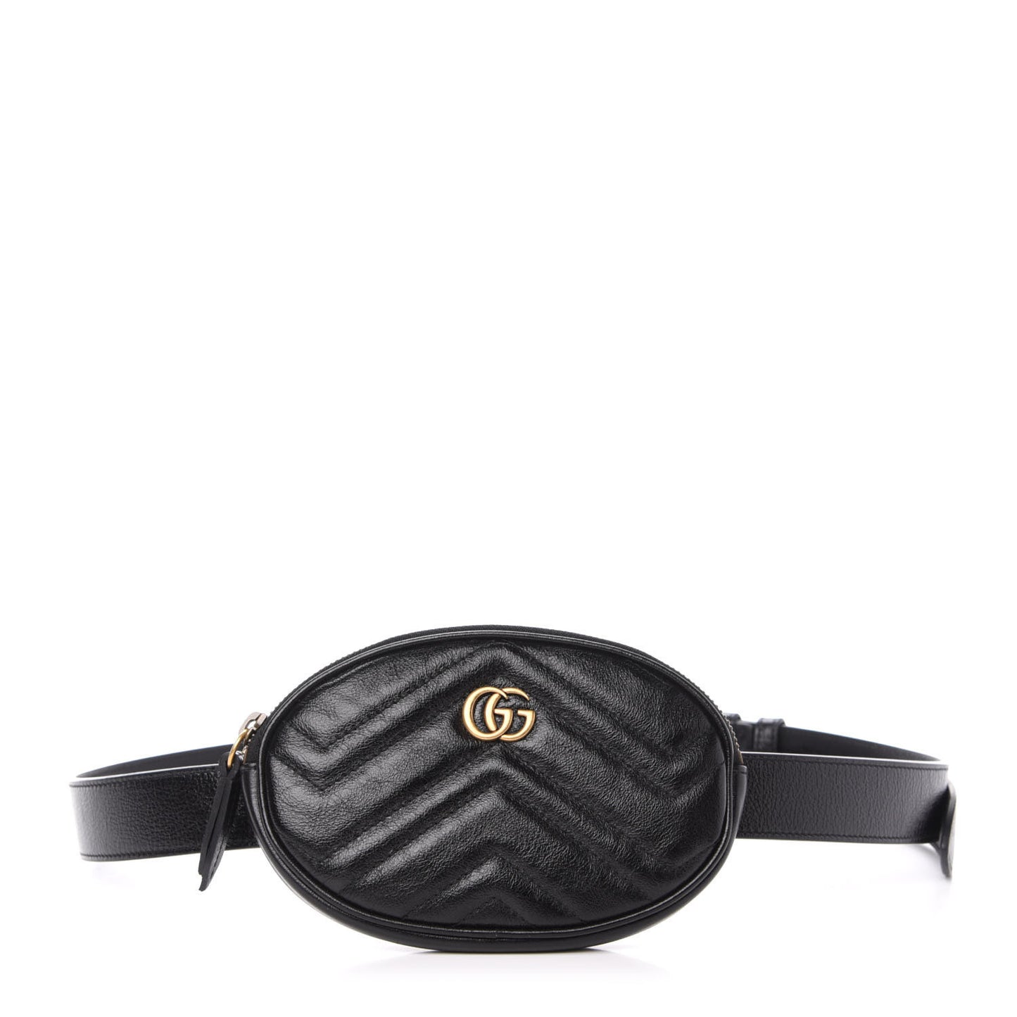 Calfskin Matelasse GG Marmont 2.0 Multi Belt Bag 95 38 Black