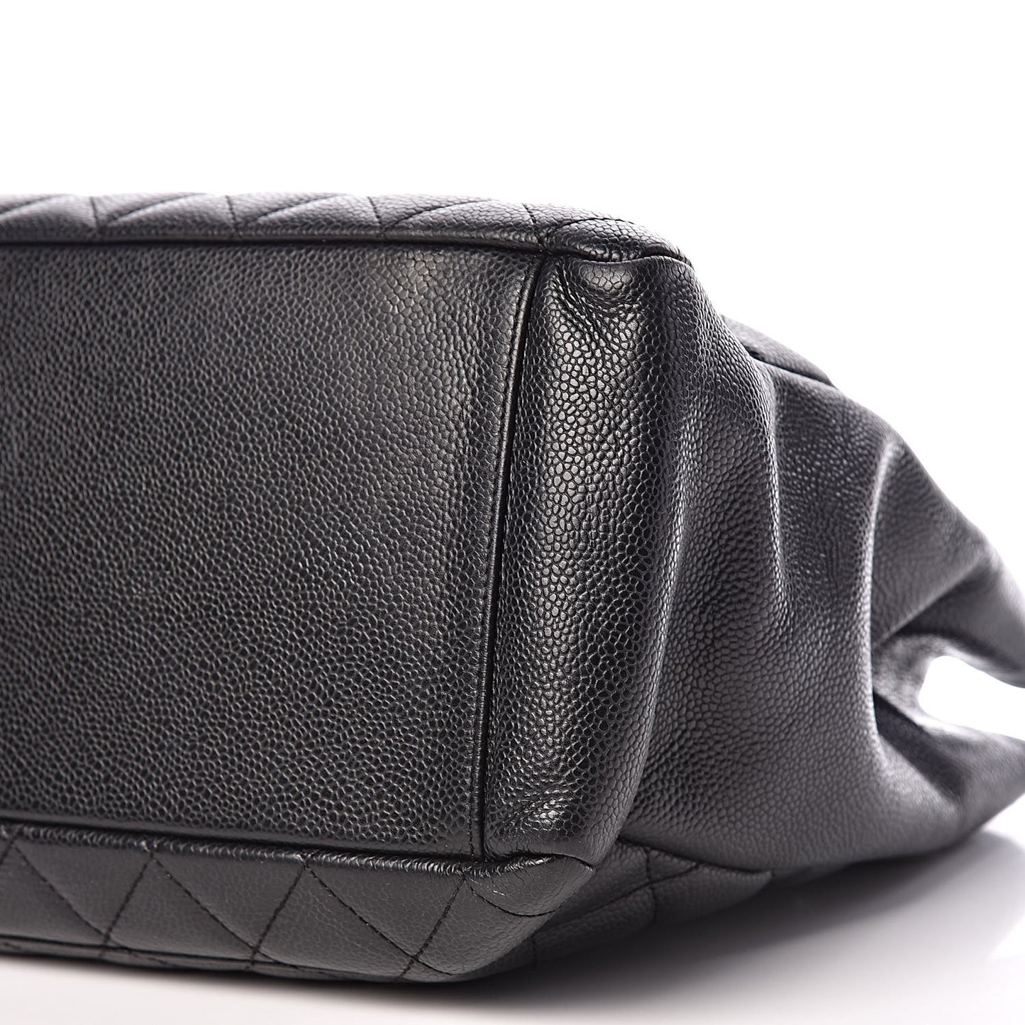 Caviar Quilted Grand Shopping Tote GST Black
