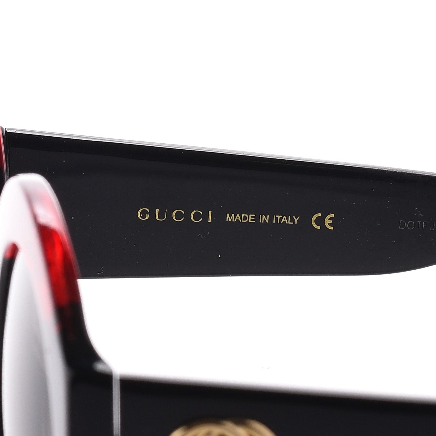 Acetate Round GG0084S Sunglasses Black Red Green