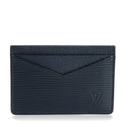 Louis Vuitton Epi Neo Porte-Cartes Card Holder Navy 1 of 7