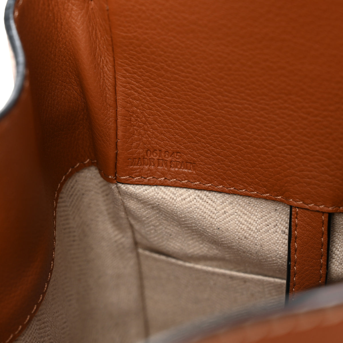 Calfskin Canvas Medium Hammock Shoulder Bag Natural Tan
