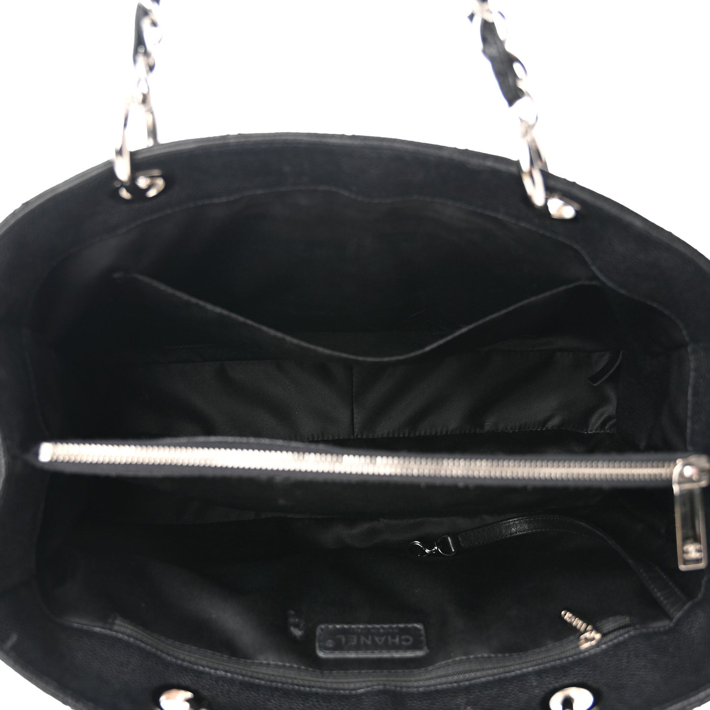 Caviar Quilted Grand Shopping Tote GST Black
