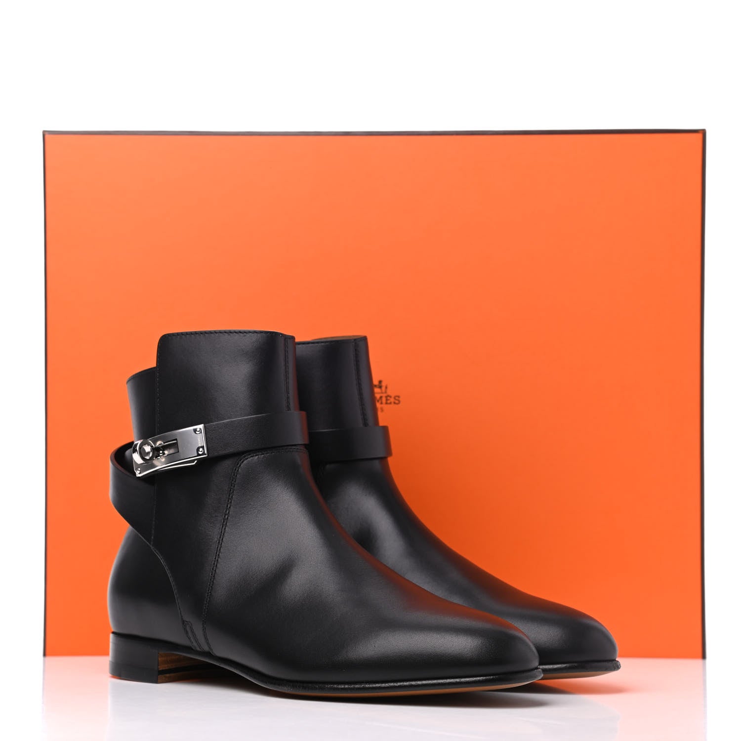 Hermes Calfskin Neo Low Boots 37.5 Black 11 of 11