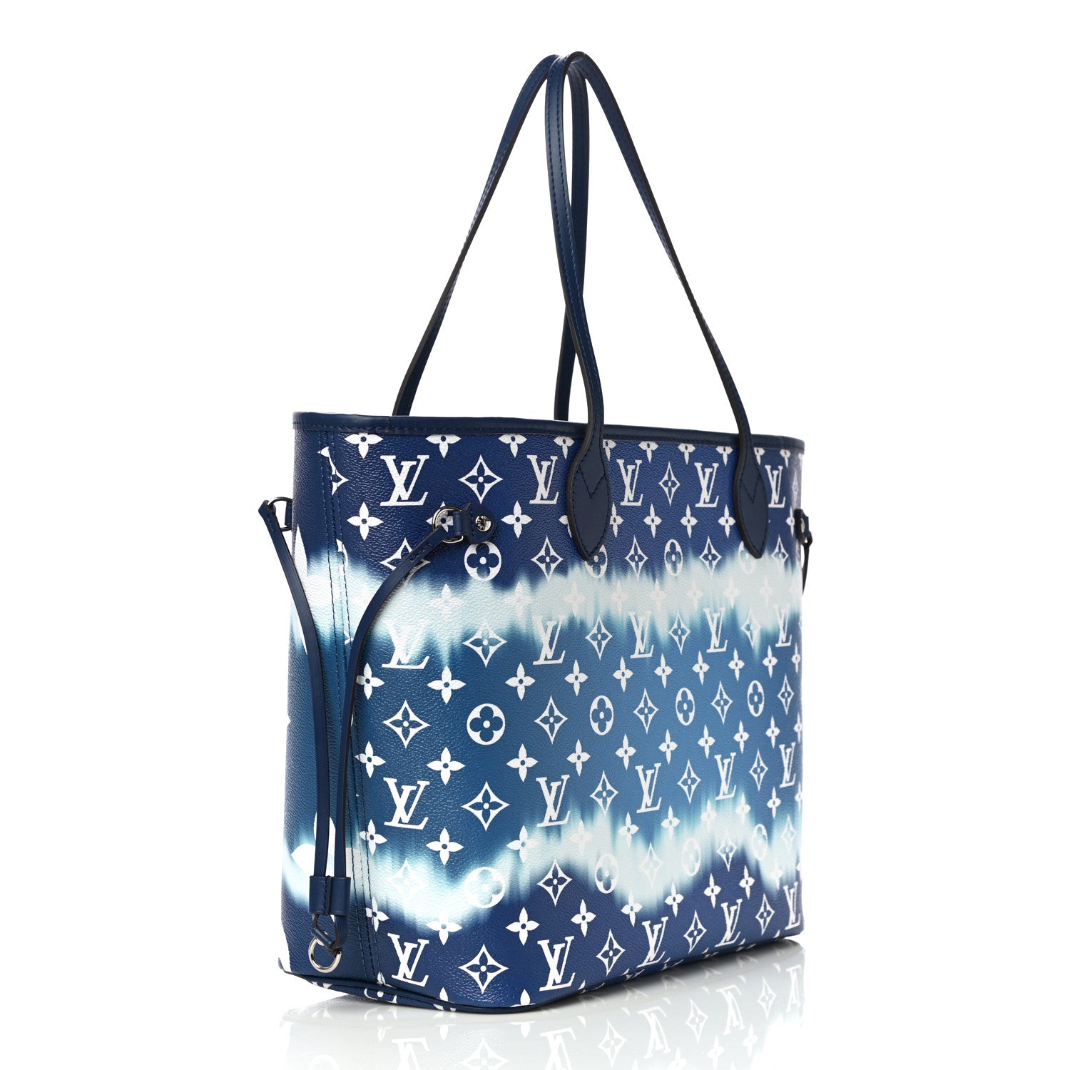 Louis Vuitton Monogram Escale Neverfull MM Blue 3 of 9