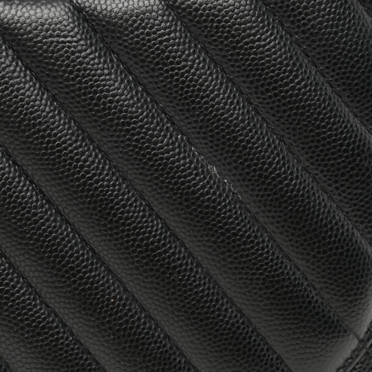 Chanel Iridescent Caviar Chevron Quilted Jumbo Double Flap Black 11 of 12
