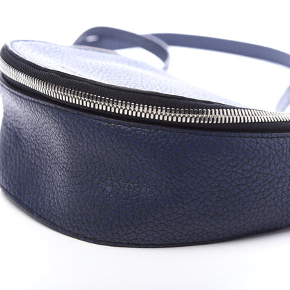 Burberry Grained Calfskin Small Zip Crossbody Bag Navy 9 of 9