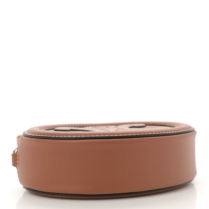 Celine Smooth Calfskin Cuir Small Triomphe Oval Crossbody Purse Tan 4 of 11